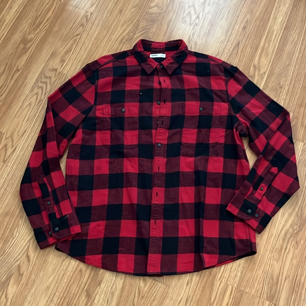 Kansas City Chiefs Mahomes 15 Flannel Shirt upcycled unisex size XXL - Picture 4 of 7